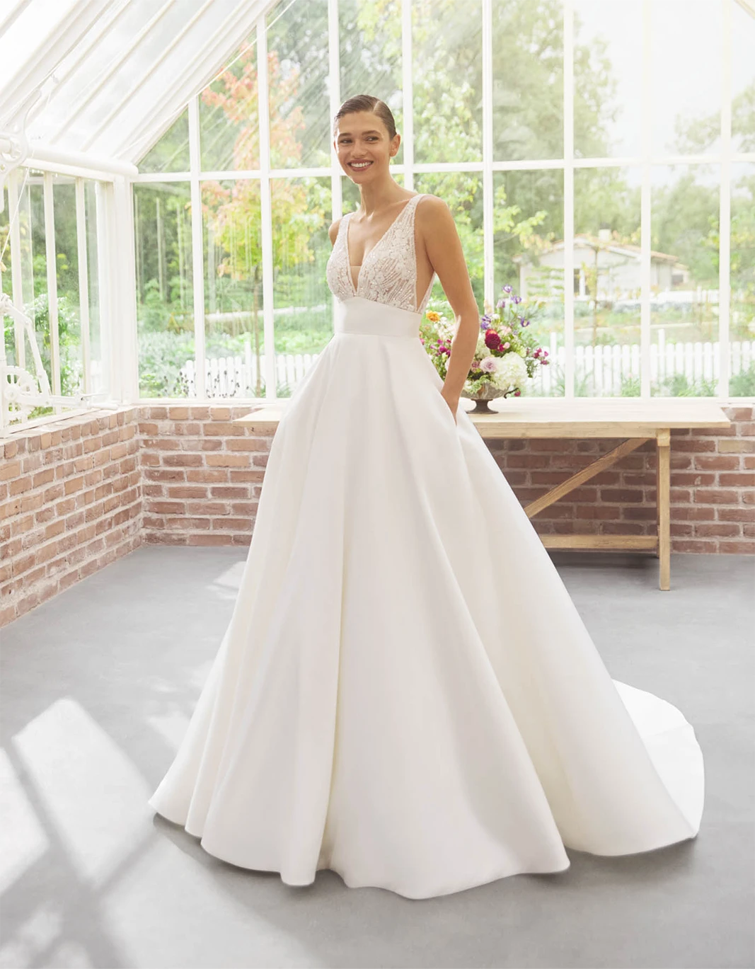 Alexia, Robe de mariée Alberto platachi à Mâcon