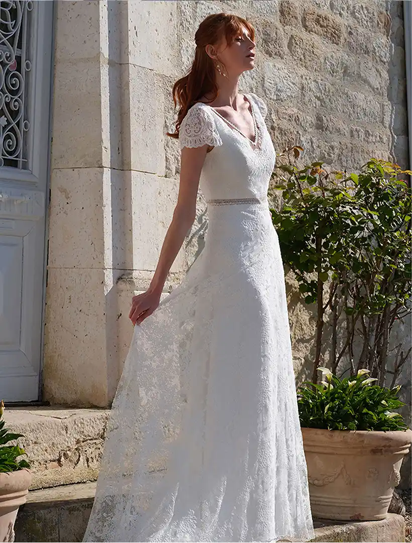 AMELIA, Robe de mariée CRÉATIONS BOCHET à Mâcon