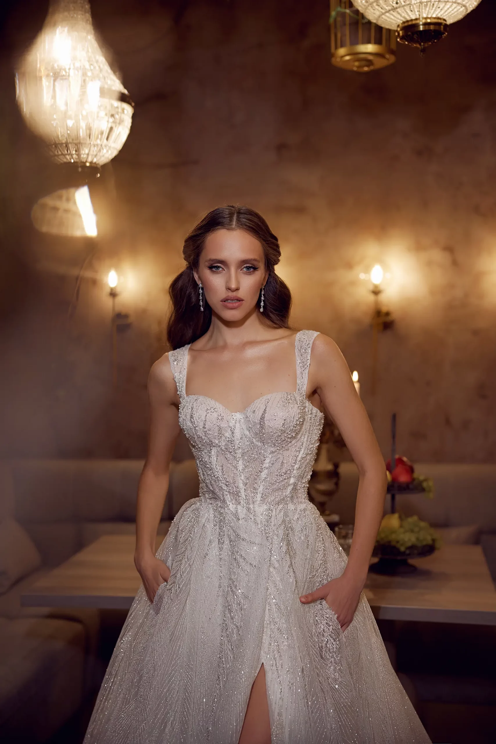 BILLIE, Robe de mariée de style romantique.